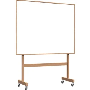 Lintex Wood Mobile whiteboardtavla, 150,8 x 196 cm, vit - ek