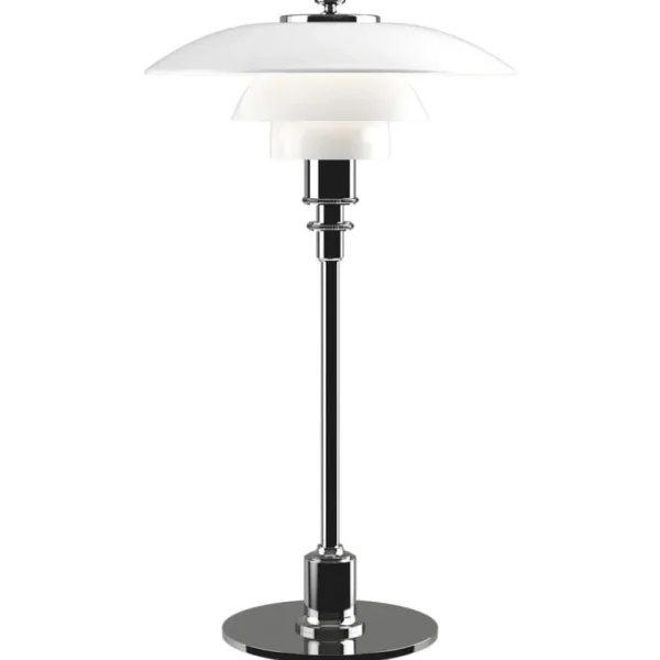 Louis Poulsen PH 2/1 bordslampa, krompläterad