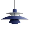 Louis Poulsen PH 5 Monochrome, pendellampa, dusty indigo