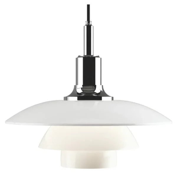 Louis Poulsen PH 3½–3 pendellampa, förkromad