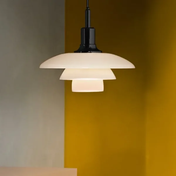Louis Poulsen PH 3½–3 pendellampa, metalliserad svart
