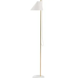 Louis Poulsen Yuh golvlampa, mässing - vit