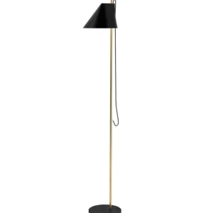 Louis Poulsen Yuh golvlampa, mässing - svart