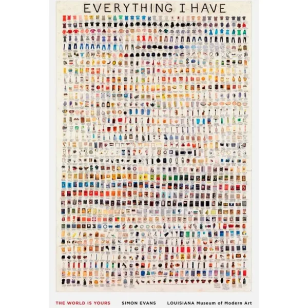 Louisiana Museum of Modern Art Simon Evans - Everything I Have 2008, 92 x 140,3 cm poster