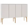 Lundia Fuuga sidobord, 128 cm, cashmere - Terrazzo - ek