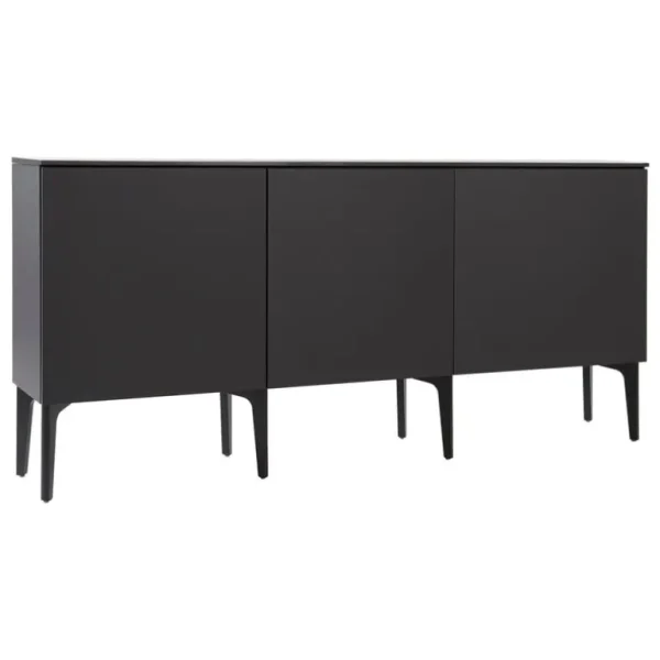 Lundia Fuuga sidobord, 192 cm, tre dörrar, svart