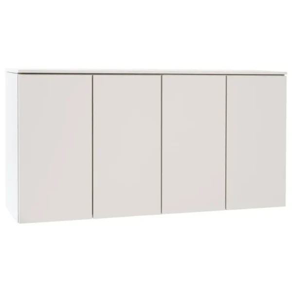 Lundia Fuuga sidobord, 128 cm, väggmontering, cashmere