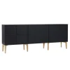 Lundia Fuuga sidobord, 192 cm, svart - ek