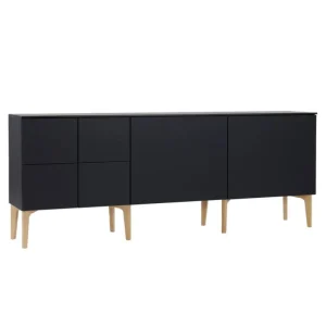 Lundia Fuuga sidobord, 192 cm, svart - ek