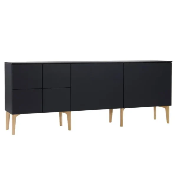 Lundia Fuuga sidobord, 192 cm, svart - ek