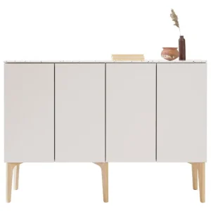 Lundia Fuuga sidobord, 128 cm, cashmere - Terrazzo - ek
