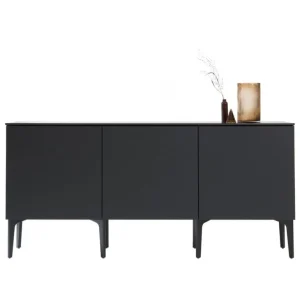 Lundia Fuuga sidobord, 192 cm, tre dörrar, svart