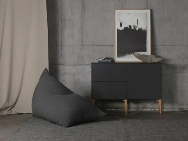 Lundia Fuuga skänk, 128 cm, svart - ek
