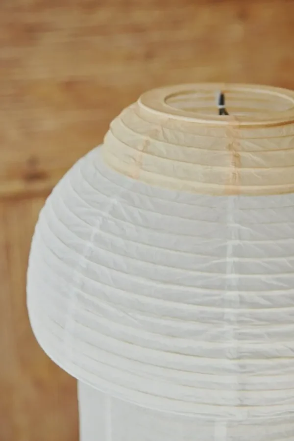 Made By Hand Papier Double bordslampa, 30 cm, ljusgul
