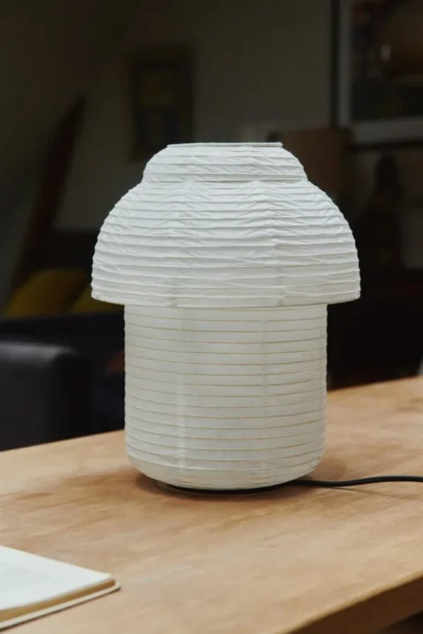 Made By Hand Papier Double bordslampa, 30 cm, vit