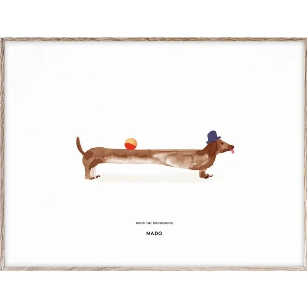 MADO Doug the Dachshund poster, 40 x 30 cm