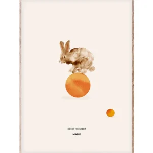 Barn MADO Rocky the Rabbit poster 50 x 70 cm