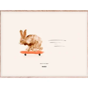 Barn MADO Rocky the Rabbit poster 40 x 30 cm