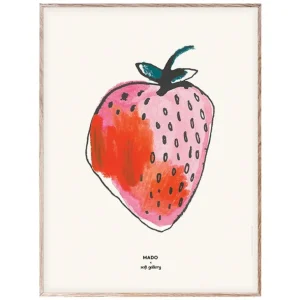 Barn MADO Strawberry poster 30 x 40 cm