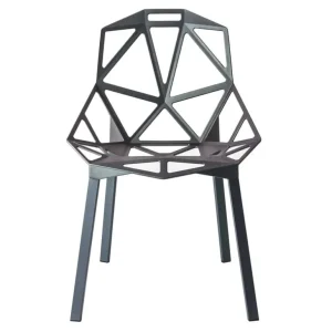 Magis Chair_One, grå/grön målad aluminium