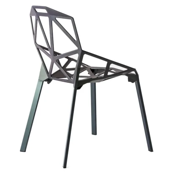 Magis Chair_One, grå/grön målad aluminium