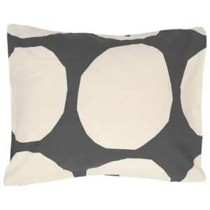 Finnish Design Shop Marimekko Kivet örngott, 50 x 60 cm, träkol - naturvit