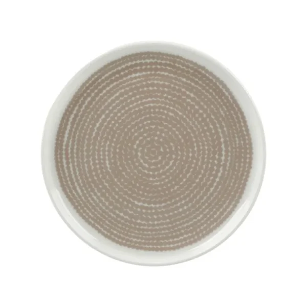 Marimekko Oiva - Siirtolapuutarha tallrik, 13,5 cm, vit - beige