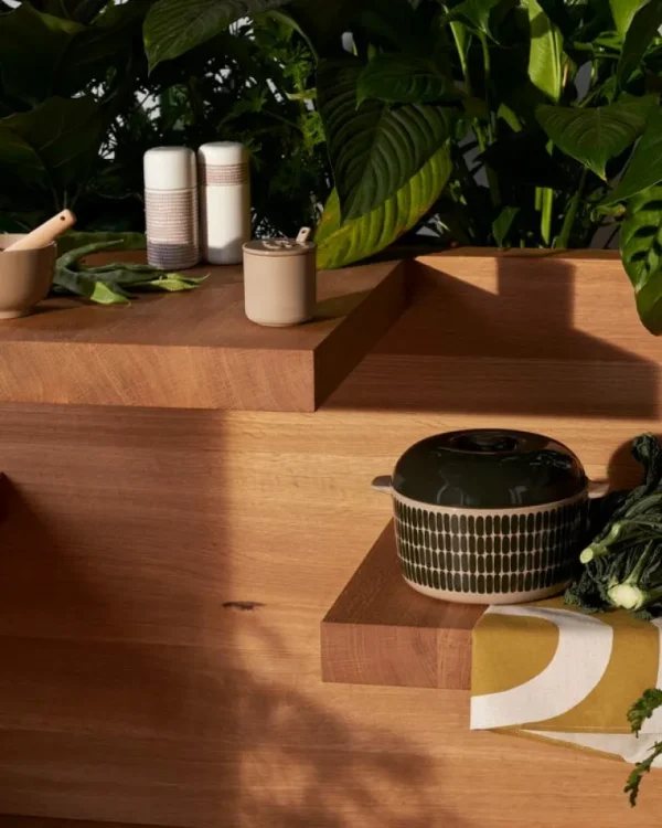 Marimekko Oiva - Siirtolapuutarha kryddkvarn, lera - vit