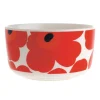 Marimekko Oiva - Unikko skål, 5 dl, vit - röd - blå