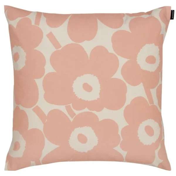 Marimekko Pieni Unikko kuddfodral, 50 x 50 cm, persika - bomull