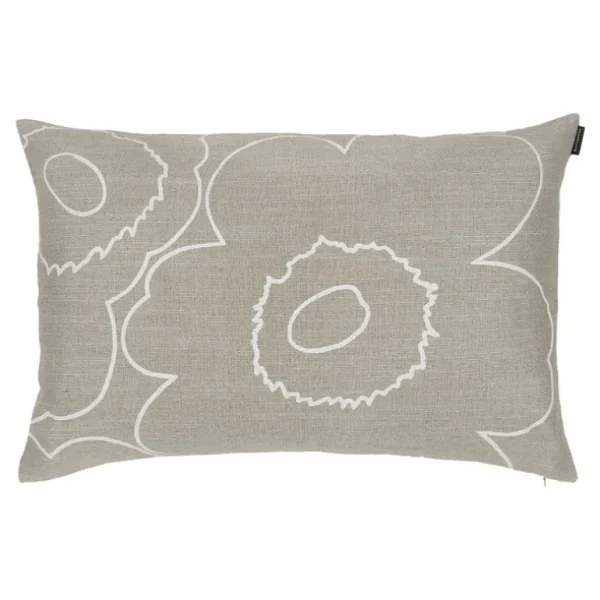 Marimekko Piirto Unikko kuddfodral, 40 x 60 cm, sand - vit