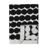 Marimekko Räsymatto handduk, svart - vit