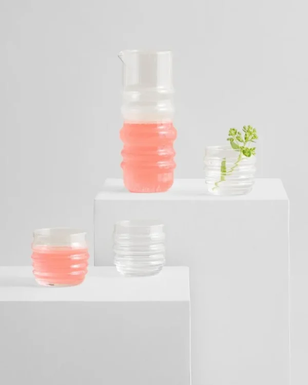 Marimekko Sukat Makkaralla glas, 2-pack, klar