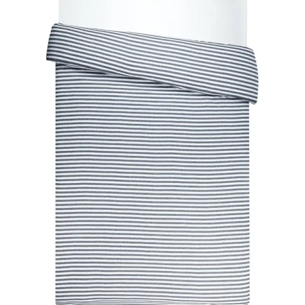Marimekko Tasaraita påslakan 150 x 210 cm, grå - vit