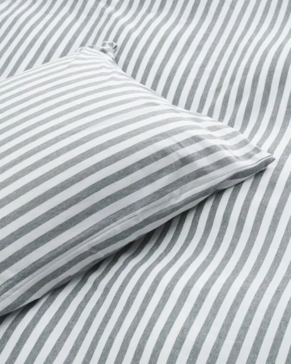 Marimekko Tasaraita örngott, grå - vit