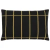 Marimekko Tiiliskivi kuddfodral, 40 x 60 cm, svart - guld