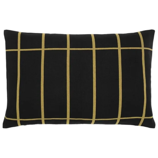Marimekko Tiiliskivi kuddfodral, 40 x 60 cm, svart - guld