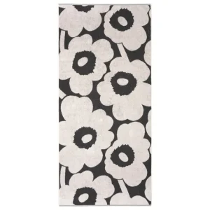 Marimekko Unikko badlakan, grå - naturvit