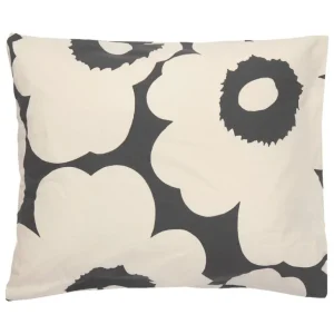 Marimekko Unikko örngott, 50 x 60 cm, träkol - naturvit