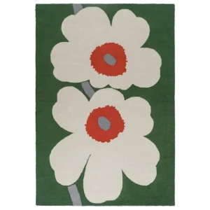 Marimekko Unikko 60th Anniversary matta, grön