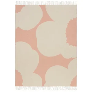 Marimekko Unikko-filt, 130 x 180 cm, rosa