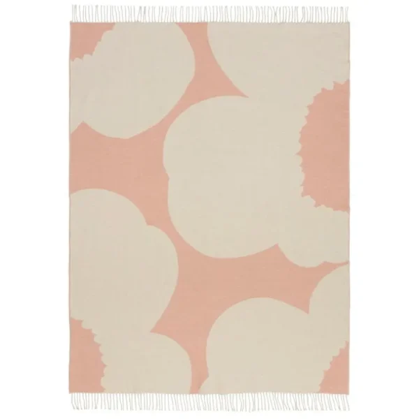 Marimekko Unikko-filt, 130 x 180 cm, rosa