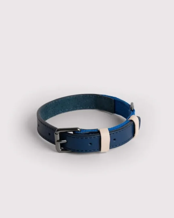 Masimalo Colour Block halsband, navy - grandala blue