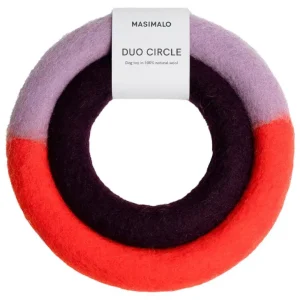 Masimalo Duo Circle hundleksak, orange - lila