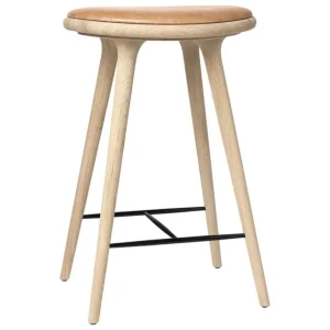 Mater High Stool, 69 cm, såpad ek