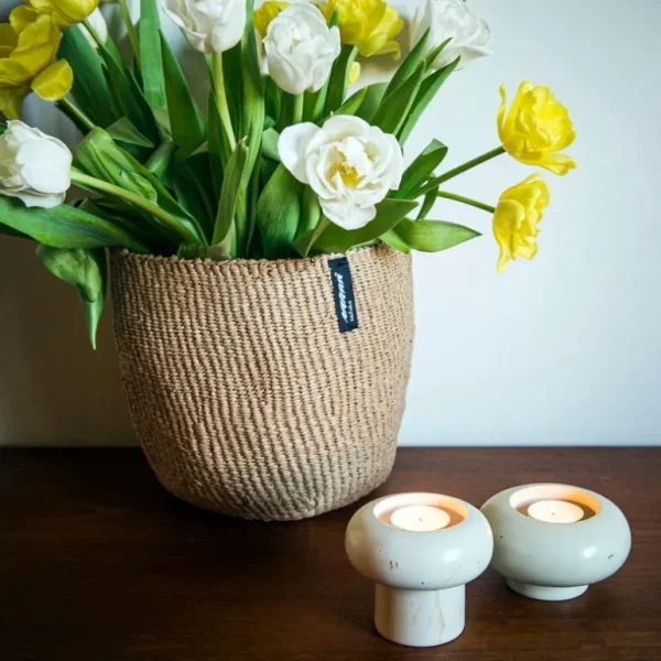 Mifuko Kandili ljushållare A, cream white