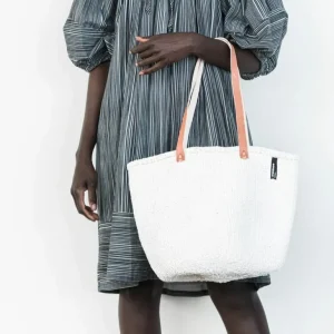 Mifuko Kiondo shoppingväska, M, vit