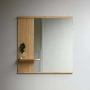 Moebe Spegel med hylla, 70 cm, ek