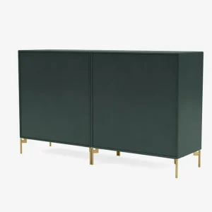 Montana Furniture Couple sideboard, mässingsben - 163 Svart jade