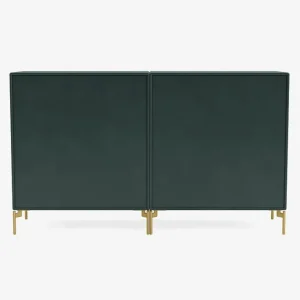 Montana Furniture Couple sideboard, mässingsben - 163 Svart jade